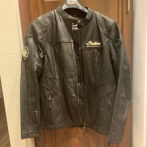 Womens Leather Indian Motorcycle Jacket